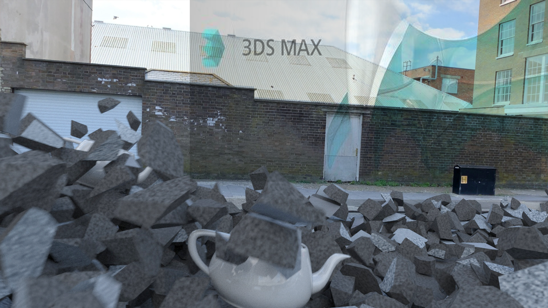 3dsmax 摄影机投影 烘焙贴图