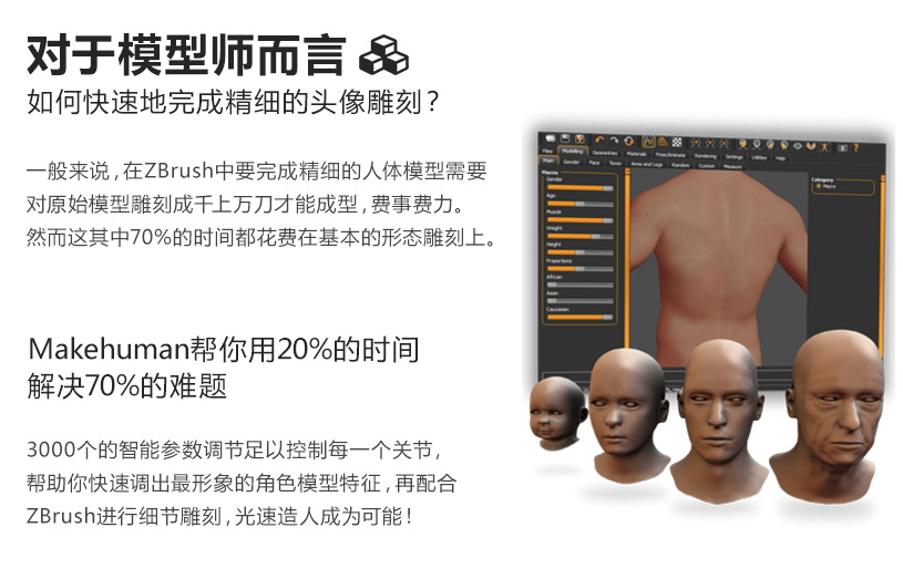 《极速造人》-MakeHuman软件中文精细讲解教程