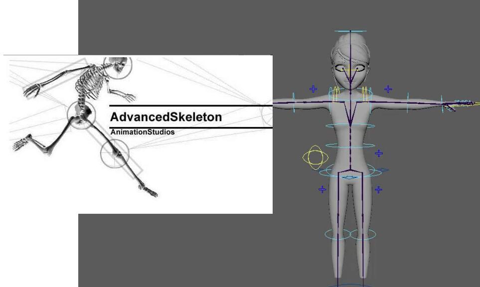  maya骨骼绑定插件AdvancedSkeleton5.3最新中教学 