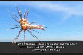 独家字幕《Maya中利用FumeFX插件来模拟直升机被击落爆炸特效教程》