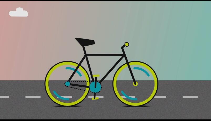 有趣的自行车动效(MG动画教程)