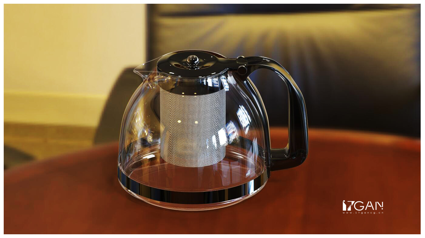 C4D玻璃茶杯 茶壶 建模渲染教程